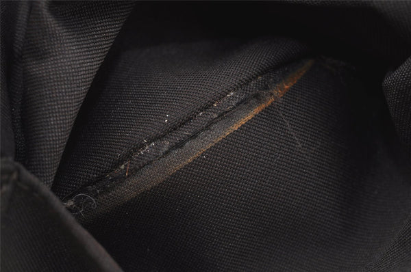 Authentic GUCCI Hand Shoulder Bag Purse GG Canvas Leather 0000602 Brown 8533J