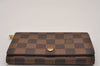 Authentic Louis Vuitton Damier Portefeuille Tresor Wallet Purse N61736 LV 8534I