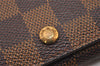 Authentic Louis Vuitton Damier Portefeuille Tresor Wallet Purse N61736 LV 8534I