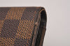 Authentic Louis Vuitton Damier Portefeuille Tresor Wallet Purse N61736 LV 8534I