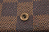 Authentic Louis Vuitton Damier Portefeuille Tresor Wallet Purse N61736 LV 8534I