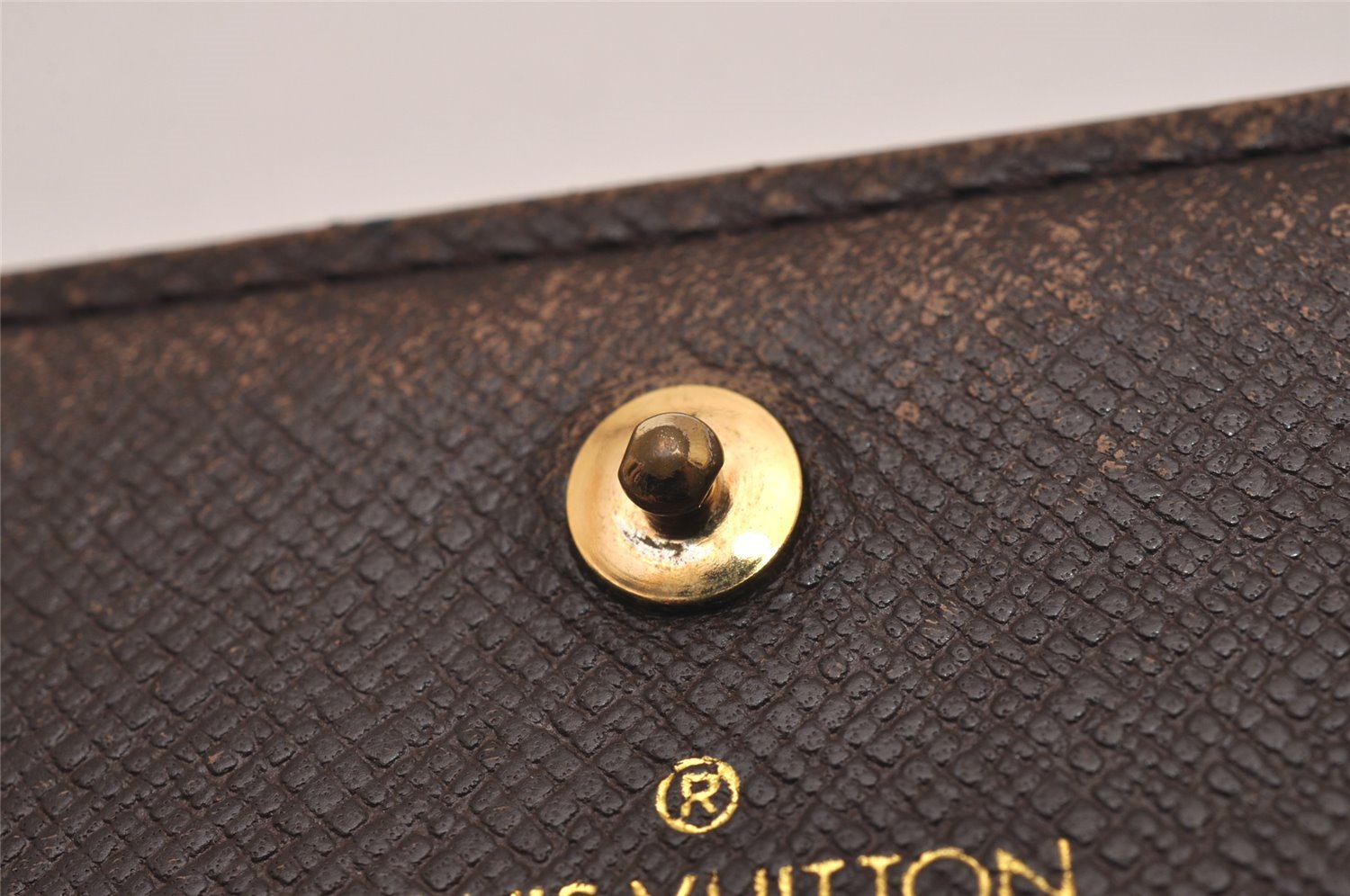 Authentic Louis Vuitton Damier Portefeuille Tresor Wallet Purse N61736 LV 8534I