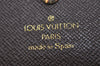 Authentic Louis Vuitton Damier Portefeuille Tresor Wallet Purse N61736 LV 8534I