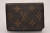 Auth Louis Vuitton Monogram Enveloppe Carte de Visite Card Case M62920 LV 8535I