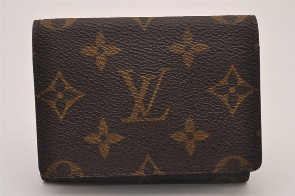 Auth Louis Vuitton Monogram Enveloppe Carte de Visite Card Case M62920 LV 8535I