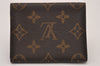 Auth Louis Vuitton Monogram Enveloppe Carte de Visite Card Case M62920 LV 8535I