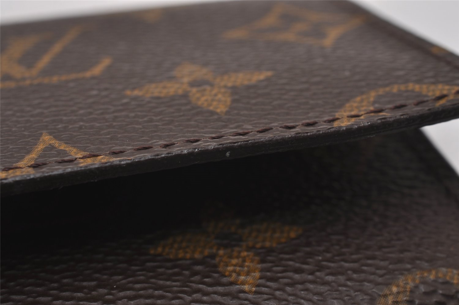 Auth Louis Vuitton Monogram Enveloppe Carte de Visite Card Case M62920 LV 8535I