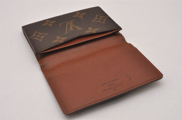 Auth Louis Vuitton Monogram Enveloppe Carte de Visite Card Case M62920 LV 8535I