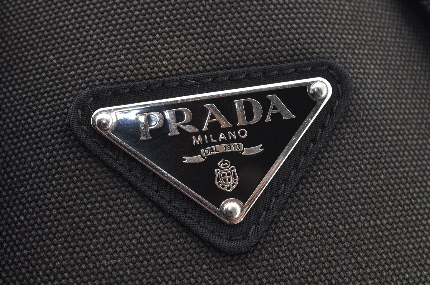 Authentic PRADA Vintage Nylon Tessuto Montagn Backpack V135 Black 8538I