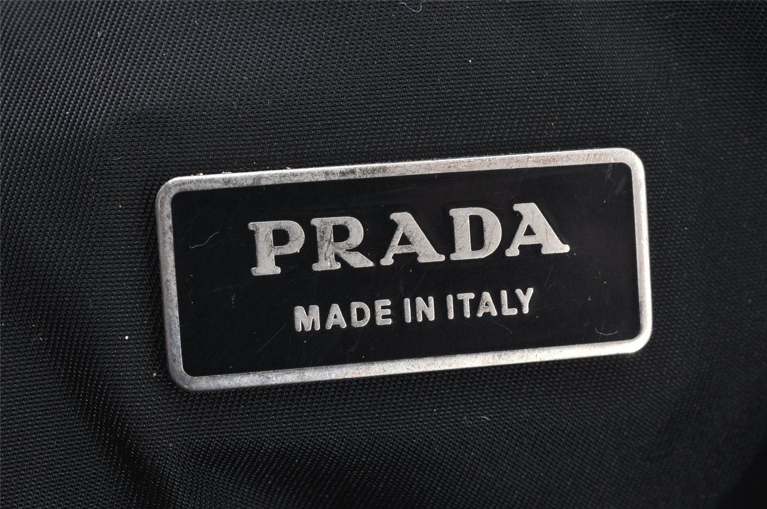 Authentic PRADA Vintage Nylon Tessuto Montagn Backpack V135 Black 8538I