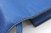 Authentic Louis Vuitton Epi Arche 2Way Shoulder Clutch Bag Blue M52575 LV 8539H