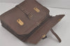 Authentic PRADA Vintage Leather Nappa Briefcase Business Bag Brown 8539I