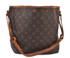 Authentic Louis Vuitton Monogram Petit Noe M42226 Shoulder Drawstring Bag 8540M