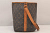 Authentic Louis Vuitton Monogram Petit Noe M42226 Shoulder Drawstring Bag 8540M