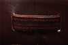 Authentic Cartier Must de Cartier Leather Drawstring Bag Bordeaux Red Junk 8542I