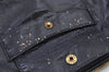 Authentic PRADA Vintage Leather Nappa Shoulder Hand Bag Purse Navy Junk 8543I