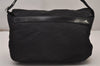 Authentic PRADA Nylon Tessuto Leather Shoulder Cross Body Bag Purse Black 8544I