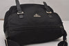 Authentic PRADA Nylon Tessuto Leather Shoulder Cross Body Bag Purse Black 8544I
