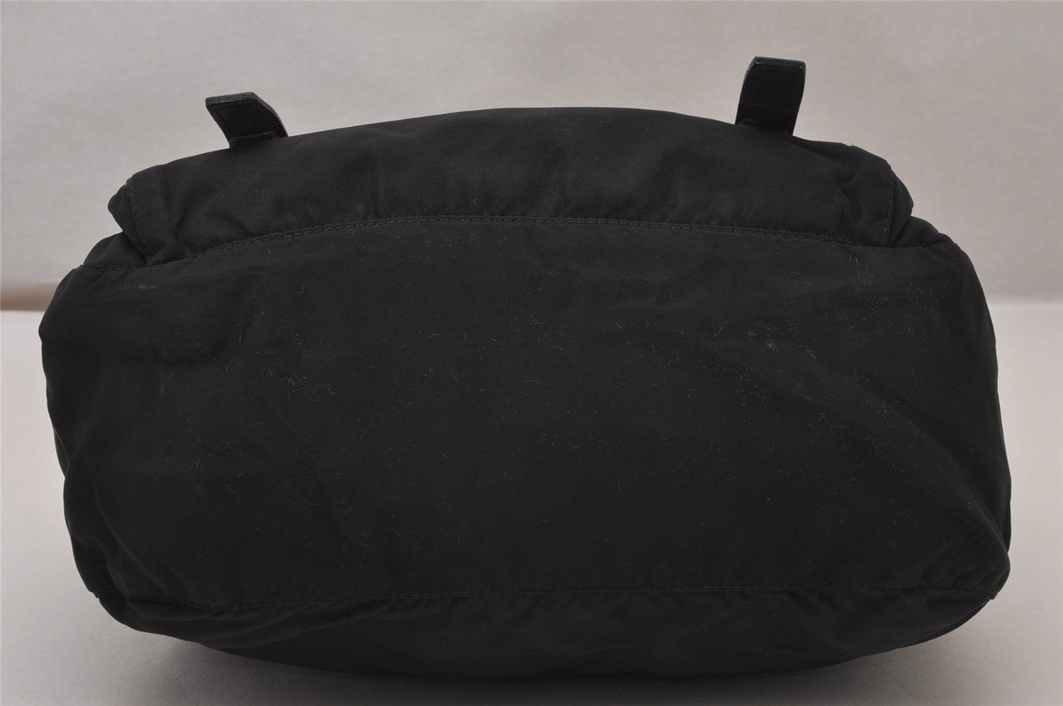 Authentic PRADA Nylon Tessuto Leather Shoulder Cross Body Bag Purse Black 8544I