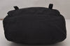 Authentic PRADA Nylon Tessuto Leather Shoulder Cross Body Bag Purse Black 8544I