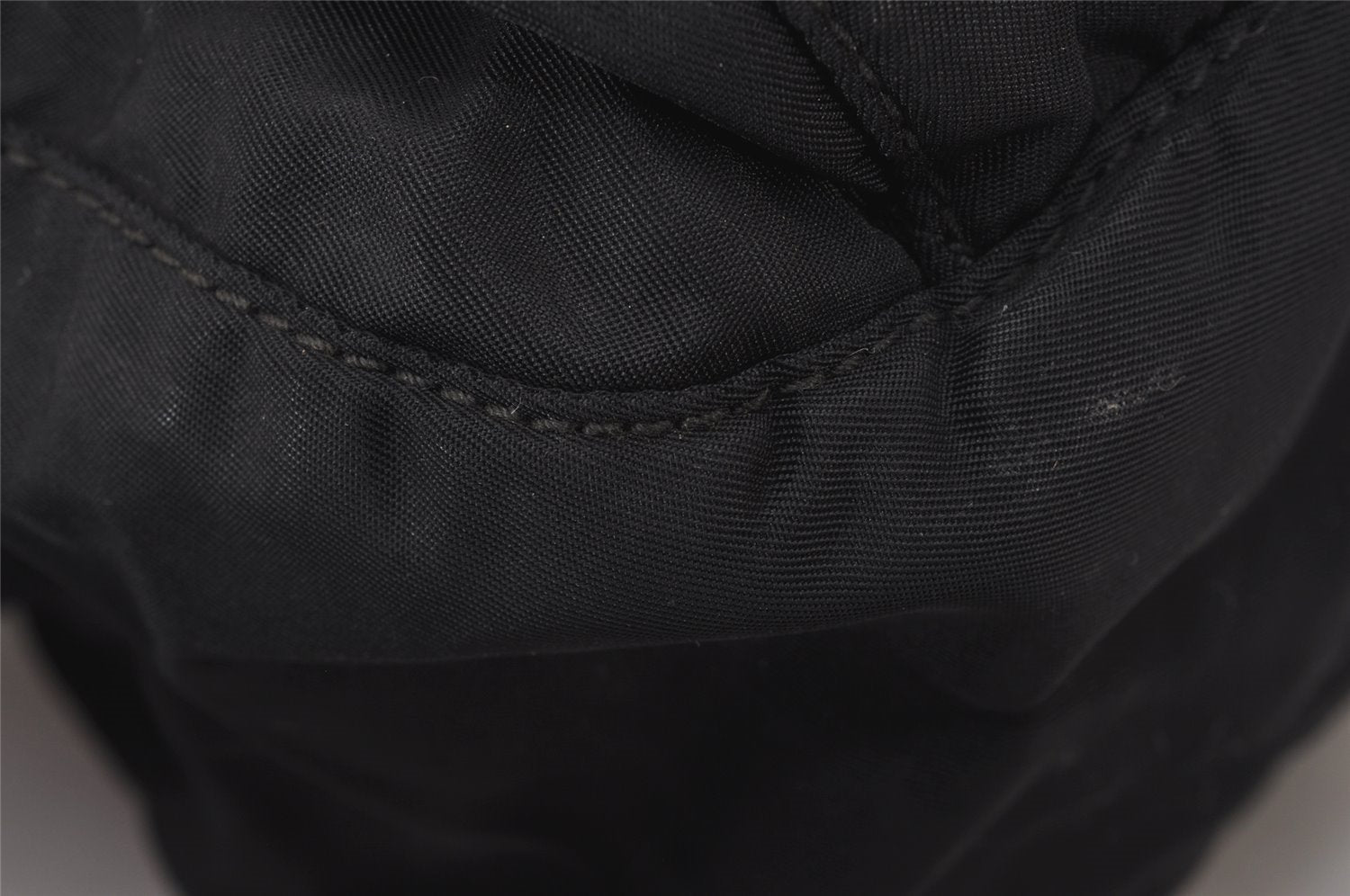 Authentic PRADA Nylon Tessuto Leather Shoulder Cross Body Bag Purse Black 8544I