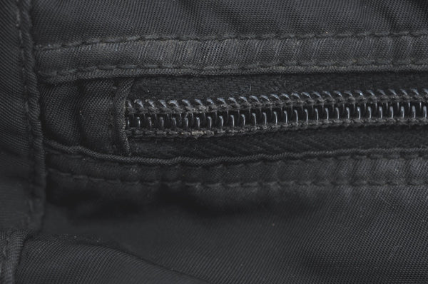 Authentic PRADA Nylon Tessuto Leather Shoulder Cross Body Bag Purse Black 8544I