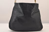 Authentic GUCCI Bamboo 2Way Shoulder Hand Bag Leather Navy Blue Junk 8545M