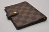 Authentic Louis Vuitton Damier Agenda PM Notebook Cover R20700 LV 8546I