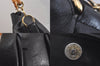 Authentic GUCCI Bamboo 2Way Shoulder Hand Bag Leather 0011577 Black Junk 8548M