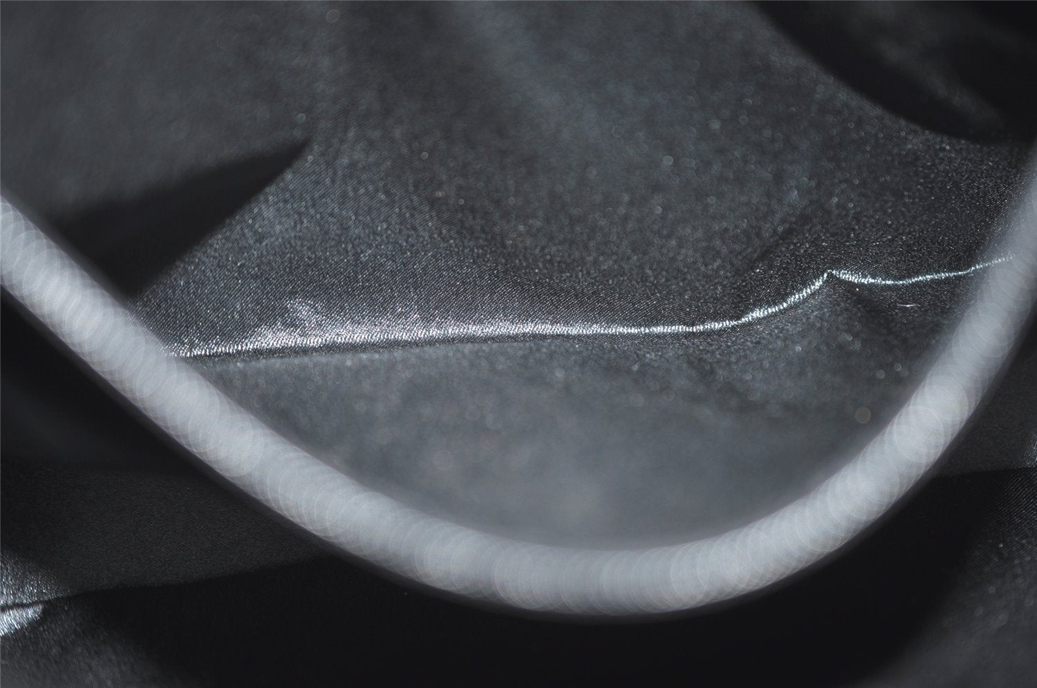 Authentic GUCCI Vintage Shoulder Hand Bag Purse Beads Leather Black 8549I