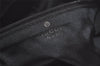 Authentic GUCCI Vintage Shoulder Hand Bag Purse Beads Leather Black 8549I