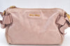 Authentic MIU MIU Leather 2Way Shoulder Cross Body Hand Bag Purse Pink 8550H