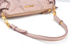 Authentic MIU MIU Leather 2Way Shoulder Cross Body Hand Bag Purse Pink 8550H