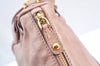 Authentic MIU MIU Leather 2Way Shoulder Cross Body Hand Bag Purse Pink 8550H