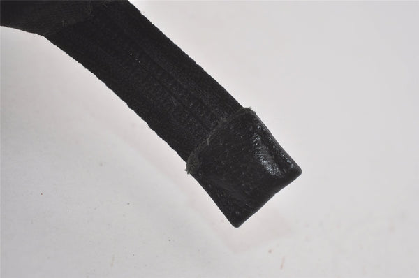 Authentic GUCCI Web Sherry Line Tote Bag GG Nylon Leather 131230 Black 8550I