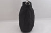 Authentic GUCCI Bamboo Vintage Shoulder Hand Bag Nylon Leather Black 8550M