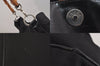 Authentic GUCCI Bamboo Vintage Shoulder Hand Bag Nylon Leather Black 8550M