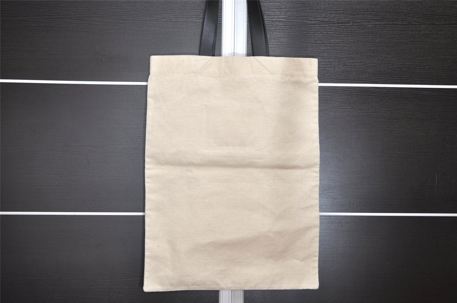 Authentic JIL SANDER Vintage Travel Shoulder Tote Bag Canvas Leather White 8551I