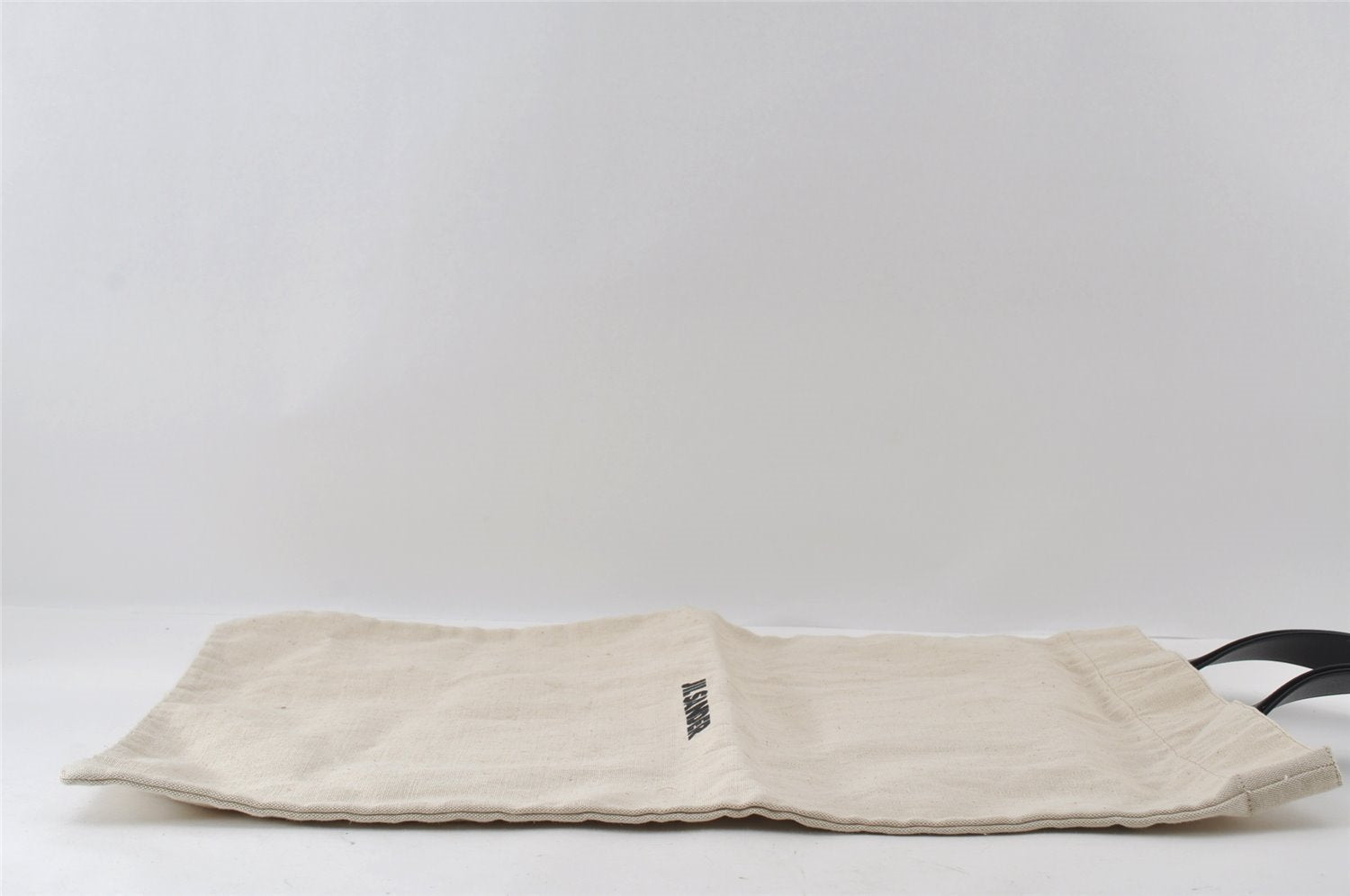 Authentic JIL SANDER Vintage Travel Shoulder Tote Bag Canvas Leather White 8551I