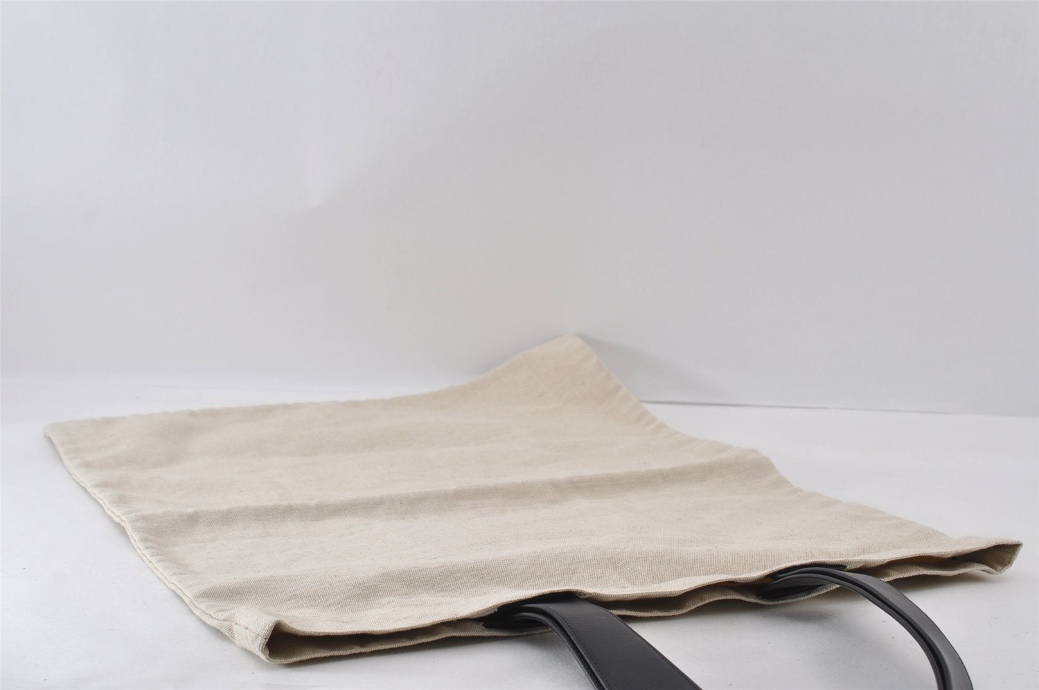 Authentic JIL SANDER Vintage Travel Shoulder Tote Bag Canvas Leather White 8551I