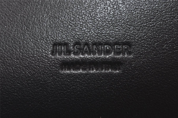 Authentic JIL SANDER Vintage Travel Shoulder Tote Bag Canvas Leather White 8551I