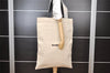 Authentic JIL SANDER Vintage Travel Shoulder Tote Bag Canvas Leather White 8551I