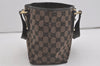 Authentic GUCCI Hand Tote Bag Purse GG Canvas Leather 257249 Brown Black 8552I