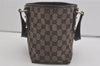 Authentic GUCCI Hand Tote Bag Purse GG Canvas Leather 257249 Brown Black 8552I