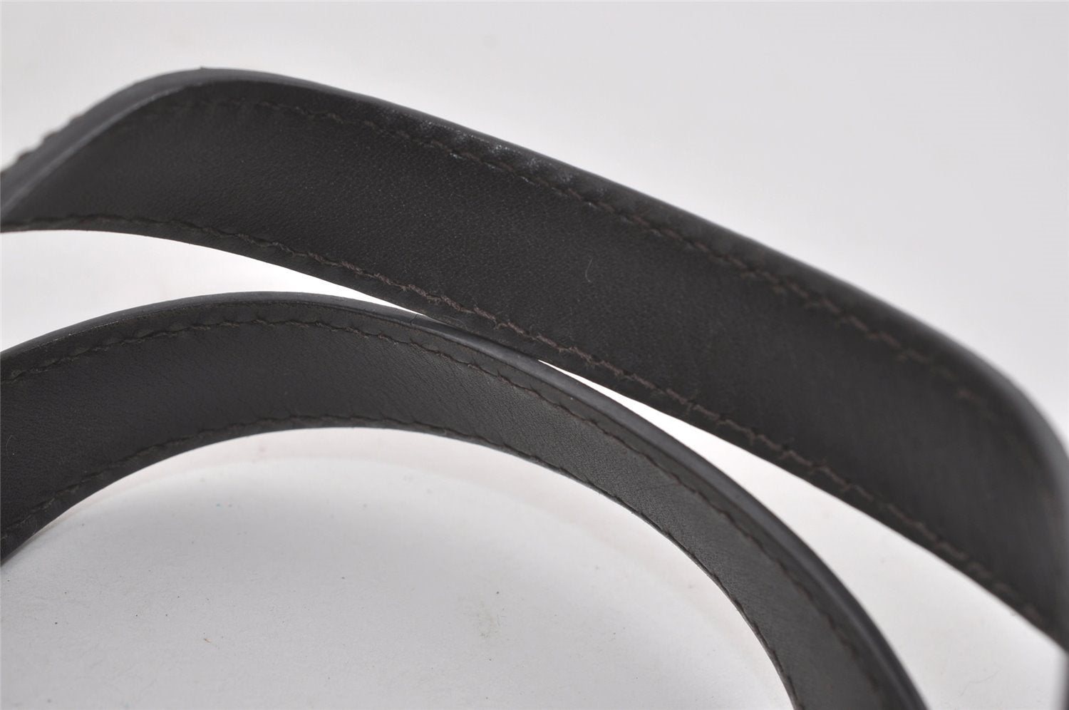 Authentic GUCCI Hand Tote Bag Purse GG Canvas Leather 257249 Brown Black 8552I