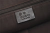 Authentic GUCCI Hand Tote Bag Purse GG Canvas Leather 257249 Brown Black 8552I