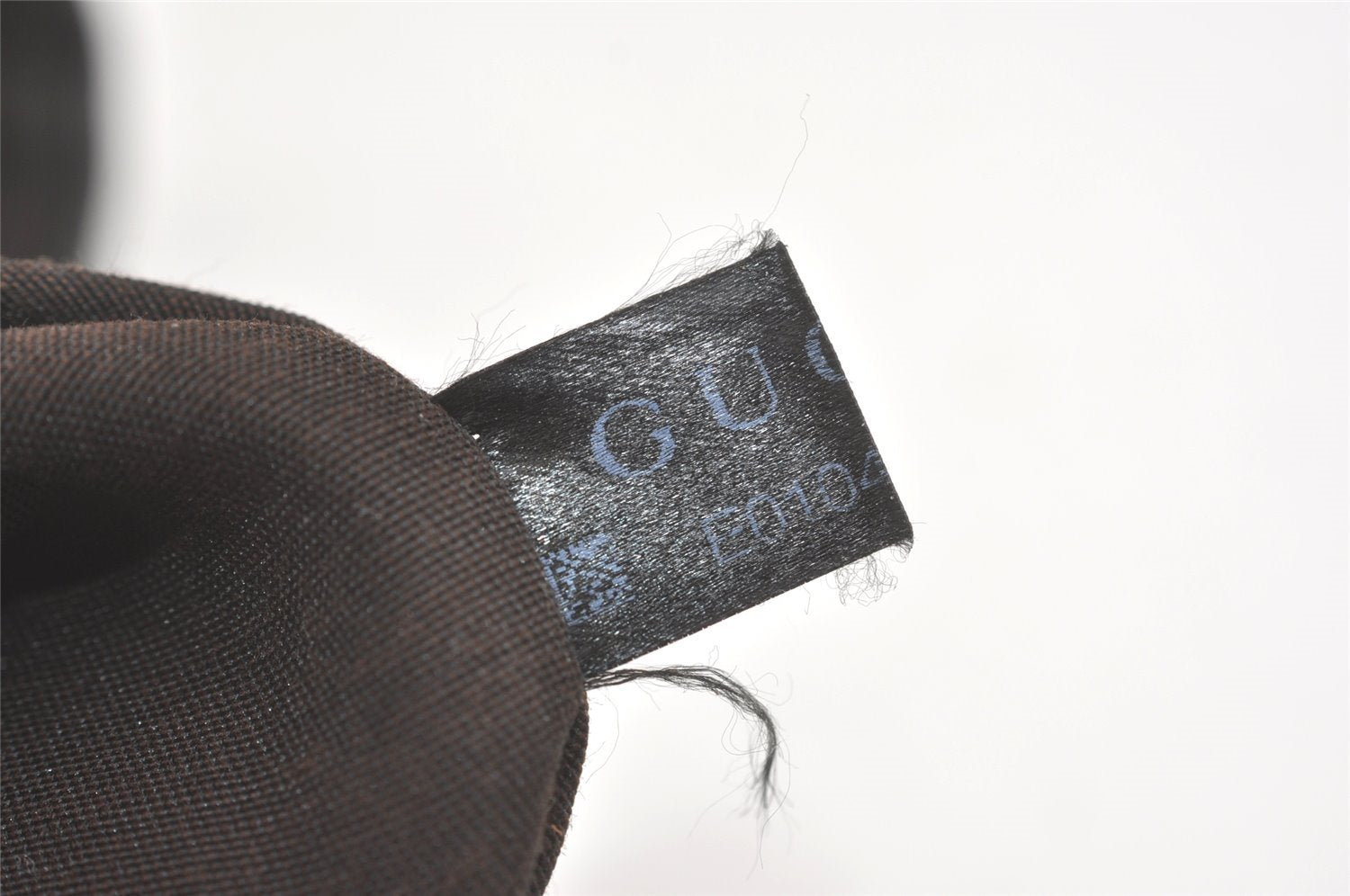 Authentic GUCCI Hand Tote Bag Purse GG Canvas Leather 257249 Brown Black 8552I