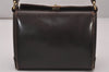 Authentic GUCCI Vintage Shoulder Hand Bag Purse Leather Brown 8553I