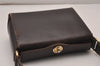 Authentic GUCCI Vintage Shoulder Hand Bag Purse Leather Brown 8553I