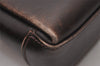 Authentic GUCCI Vintage Shoulder Hand Bag Purse Leather Brown 8553I